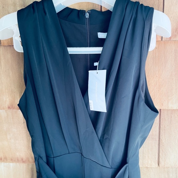 Antonio Melani Evelyn V-Neck Sleeveless Wrap Jumpsuit - Picture 5 of 14